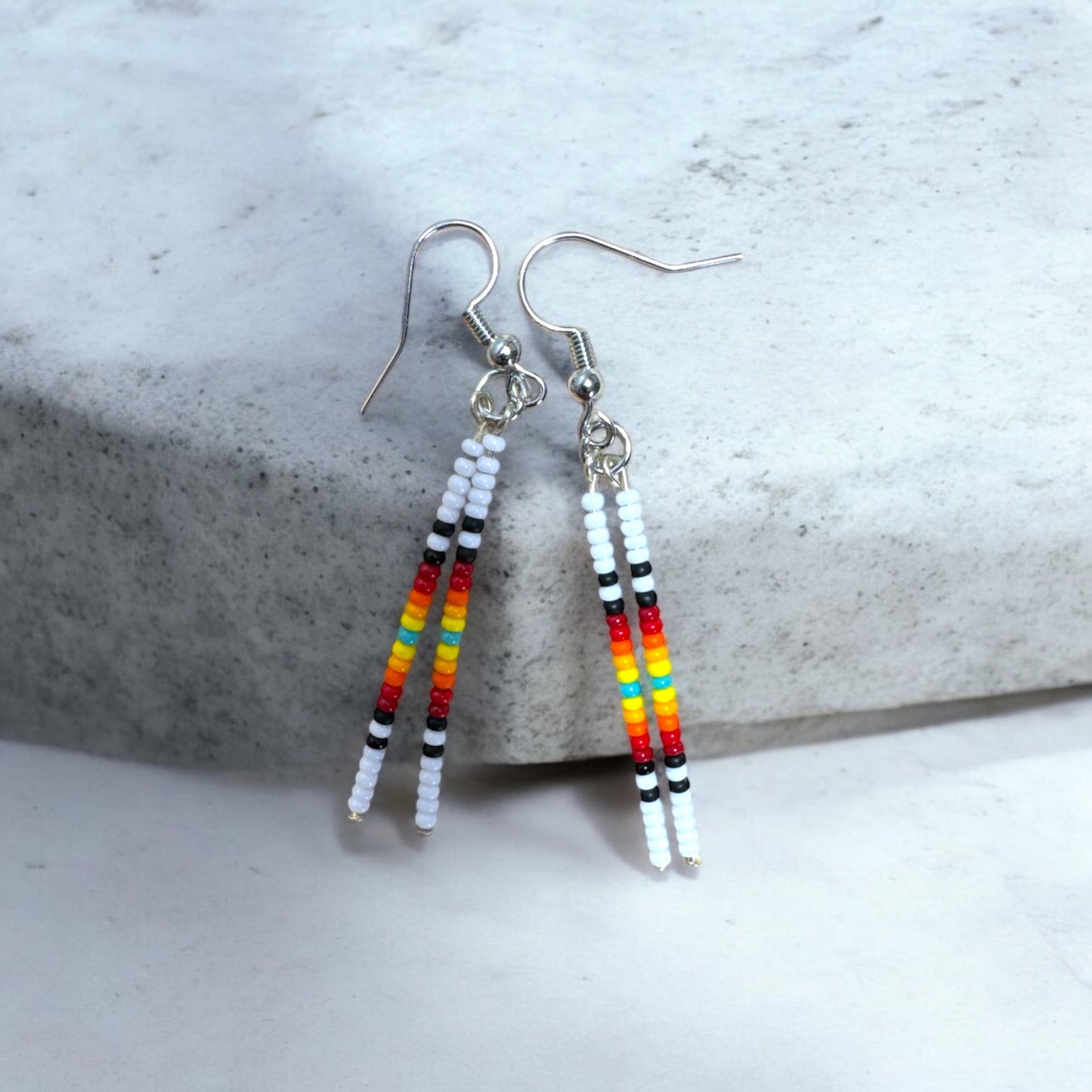 Straight pin earrings