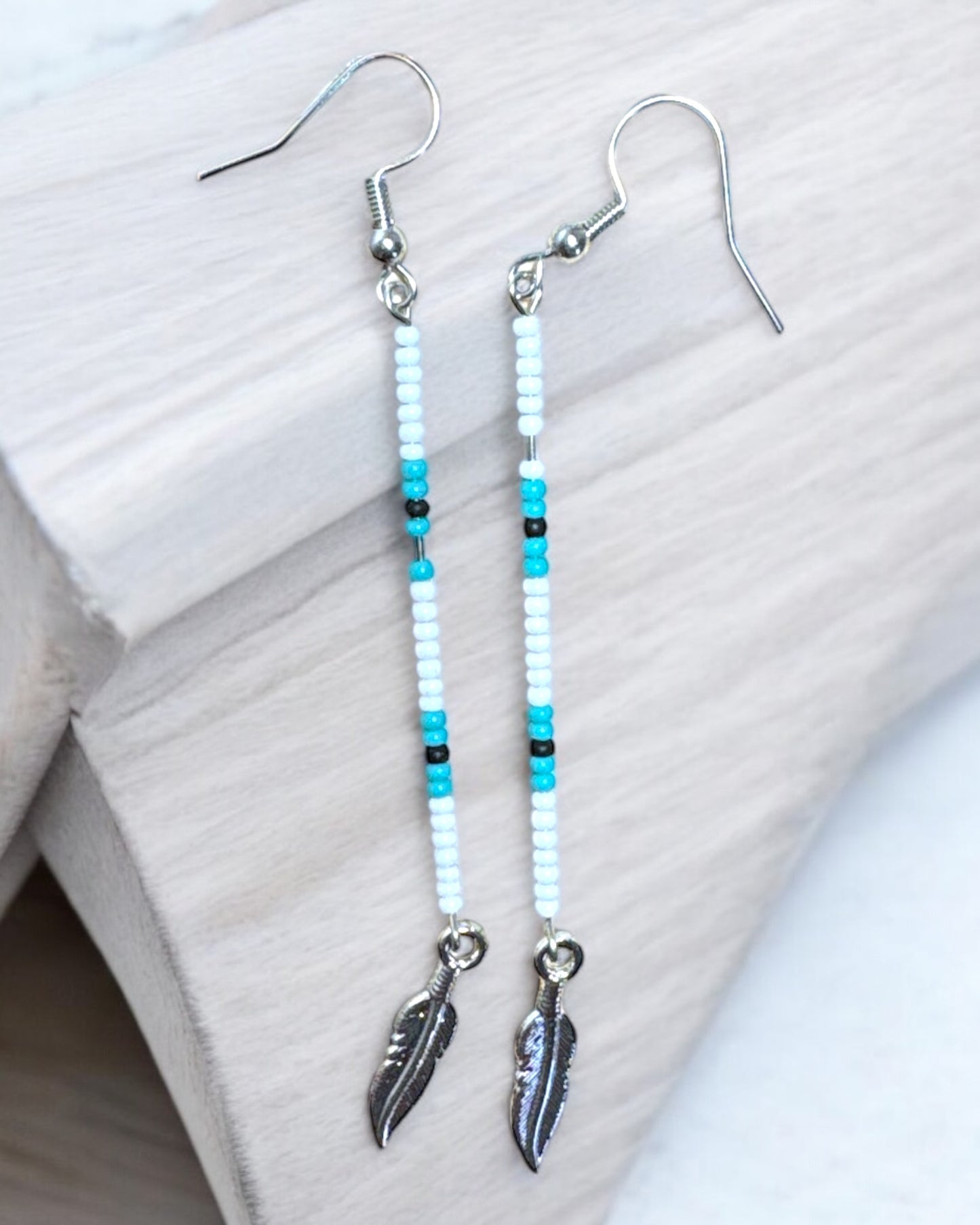 Straight Pin with feather charm