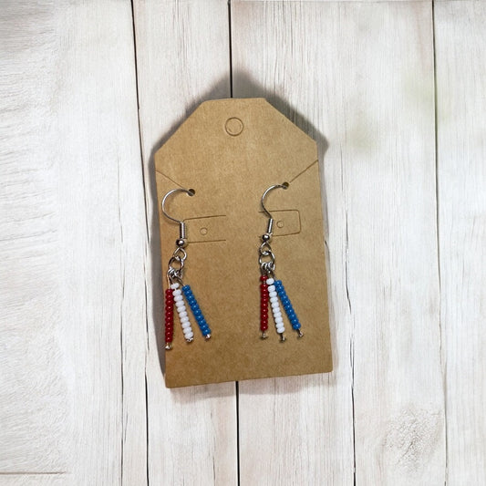 Firecracker stick earrings